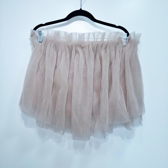 Tuckernuck Hyacinth House Blush Pink Willa Tulle Strapless Top Size Large - Picture 2 of 8